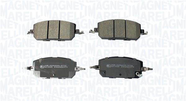 Jogo de 4 pastilhas de travão MAGNETI MARELLI ref. 363916061459
