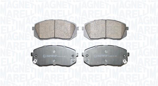 Jeu de 4 plaquettes de frein MAGNETI MARELLI ref. 363916061470