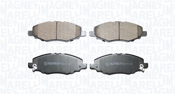 Jogo de 4 pastilhas de travão MAGNETI MARELLI ref. 363916061479