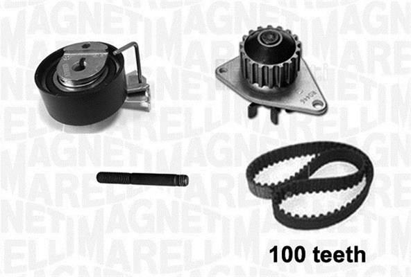 Pompe à eau + kit de courroie de distribution (Kit courroie de distribution) MAGNETI MARELLI ref. 341405320001