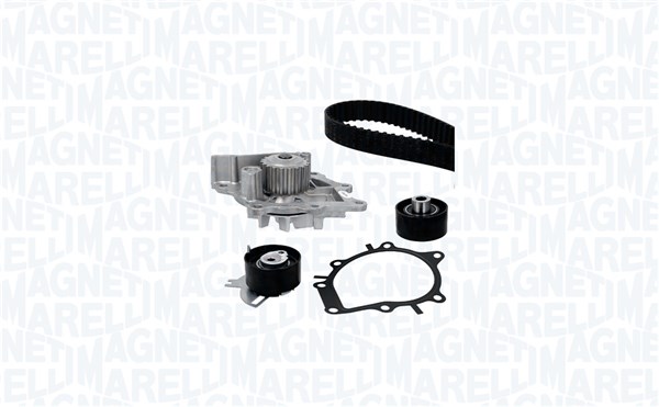 Pompe à eau + kit de courroie de distribution (Kit courroie de distribution) MAGNETI MARELLI 341406670001