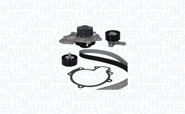 Pompe à eau + kit de courroie de distribution (Kit courroie de distribution) MAGNETI MARELLI 341406810001