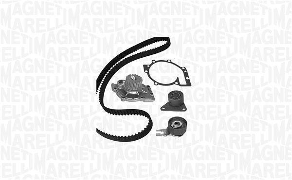 Pompe à eau + kit de courroie de distribution (Kit courroie de distribution) MAGNETI MARELLI 341406820001