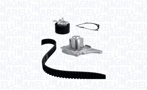 Pompe à eau + kit de courroie de distribution (Kit courroie de distribution) MAGNETI MARELLI 341406840001