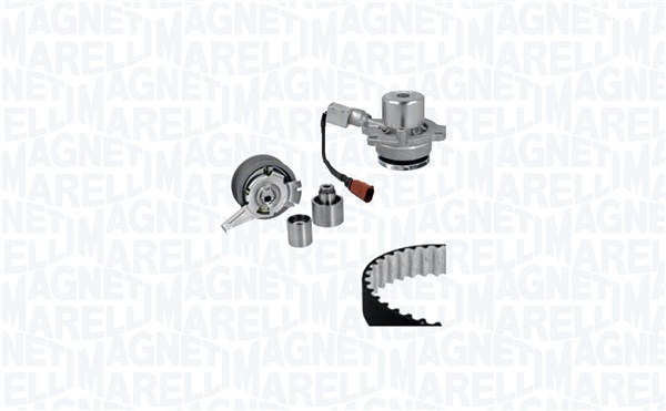 Pompe à eau + kit de courroie de distribution (Kit courroie de distribution) MAGNETI MARELLI 341406850001