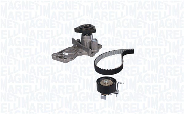 Pompe à eau + kit de courroie de distribution (Kit courroie de distribution) MAGNETI MARELLI 341406860001