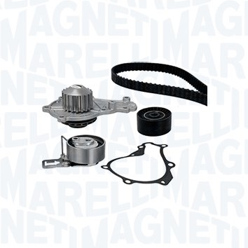 Pompe à eau + kit de courroie de distribution (Kit courroie de distribution) MAGNETI MARELLI 341406960001