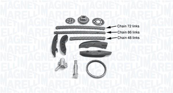 Jeu de distribution à chaînes (Kit chaîne de distribution) MAGNETI MARELLI ref. 341500001390