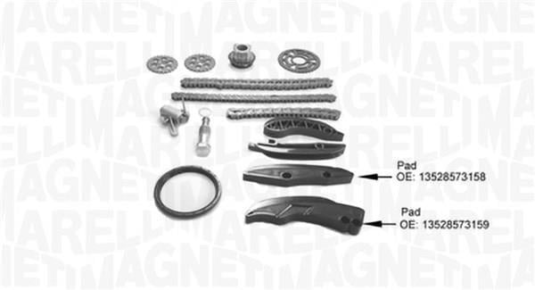 Jeu de distribution à chaînes (Kit chaîne de distribution) MAGNETI MARELLI ref. 341500001430