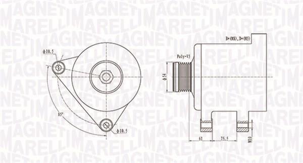 Alternateur MAGNETI MARELLI 063731559010