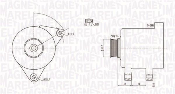 Alternador MAGNETI MARELLI ref. 063731569010