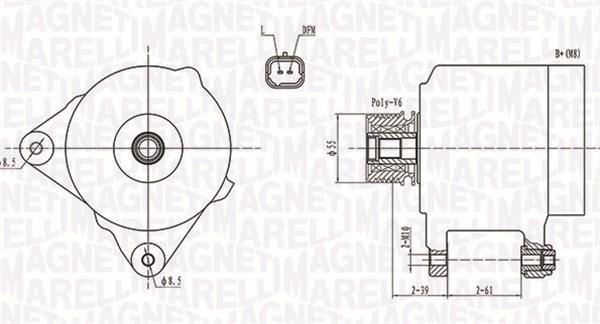 Alternador MAGNETI MARELLI ref. 063731762010