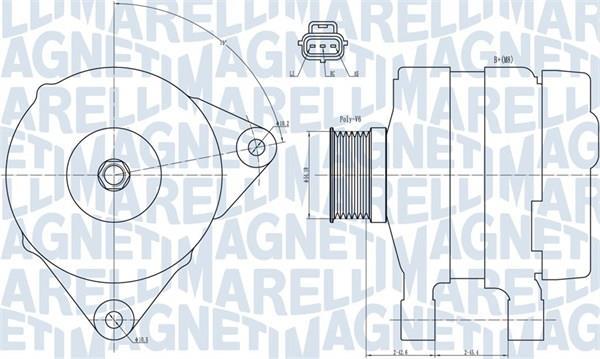 Alternateur MAGNETI MARELLI 063731834010