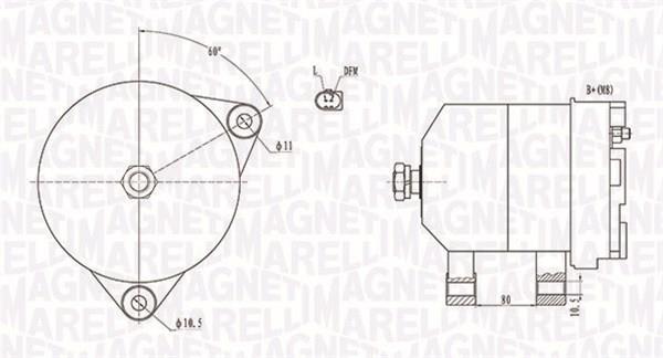 Alternador MAGNETI MARELLI ref. 063731913010