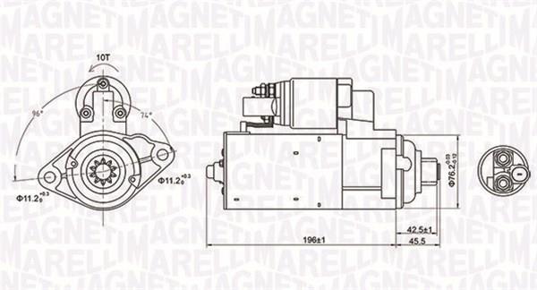 Motor de arranque (Arrancador) MAGNETI MARELLI ref. 063721286010