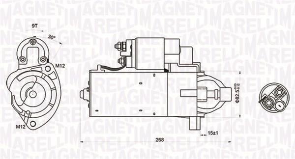 Motor de arranque (Arrancador) MAGNETI MARELLI ref. 063721423010