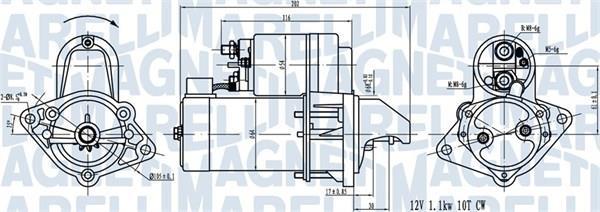 Motor de arranque (Arrancador) MAGNETI MARELLI ref. 063720519010