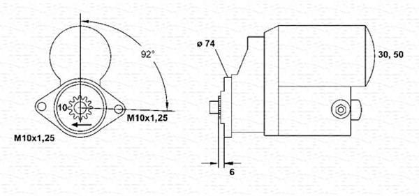 Motor de arranque MAGNETI MARELLI ref. 943254078010