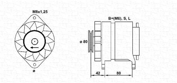 Alternador MAGNETI MARELLI ref. 943346040010