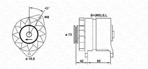 Alternador MAGNETI MARELLI ref. 943346056010