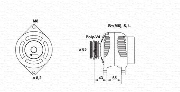 Alternador MAGNETI MARELLI ref. 943346134010