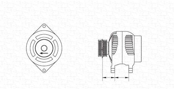 Alternateur MAGNETI MARELLI 943346189010