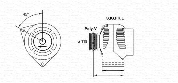 Alternador MAGNETI MARELLI ref. 943355176010