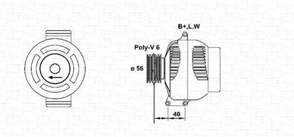 Alternateur MAGNETI MARELLI 943355196010