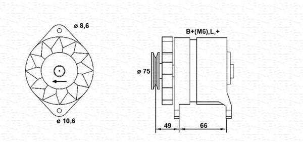 Alternateur MAGNETI MARELLI 943356191010