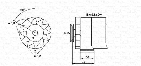 Alternador MAGNETI MARELLI ref. 943356447010