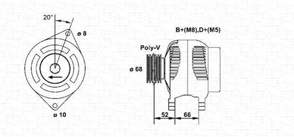 Alternateur MAGNETI MARELLI 943356567010