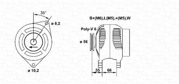 Alternateur MAGNETI MARELLI 943356946010