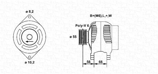 Alternateur MAGNETI MARELLI 943356960010