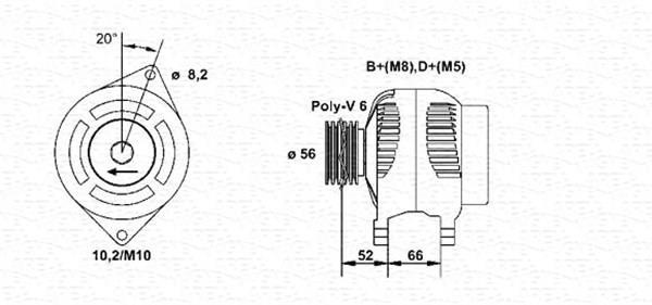 Alternateur MAGNETI MARELLI 943356964010
