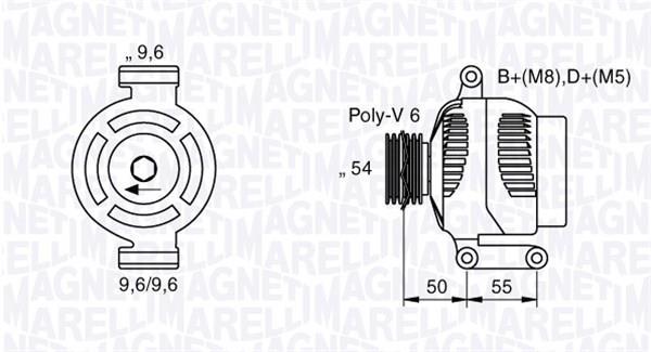 Alternateur MAGNETI MARELLI ref. 063377024010
