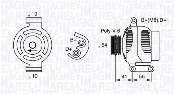 Alternateur MAGNETI MARELLI 063377028010