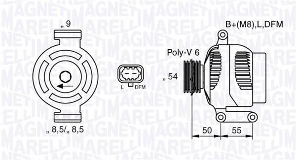 Alternateur MAGNETI MARELLI 063377424010