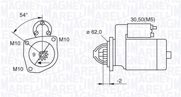 Démarreur MAGNETI MARELLI 063521081760