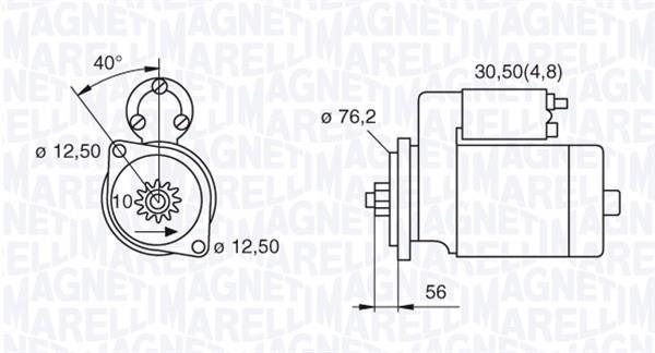Démarreur MAGNETI MARELLI 063521204060