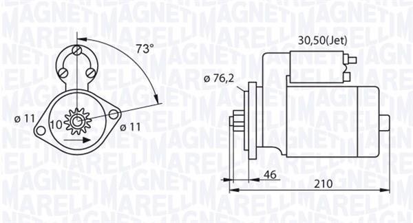 Démarreur MAGNETI MARELLI 063521214120