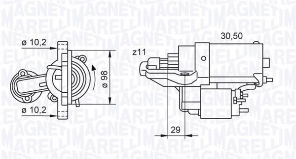Motor de arranque (Arrancador) MAGNETI MARELLI 063280028010