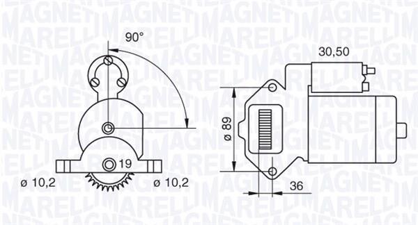 Démarreur MAGNETI MARELLI 063187051010