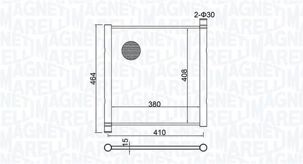 Radiador motor MAGNETI MARELLI ref. 350213151900