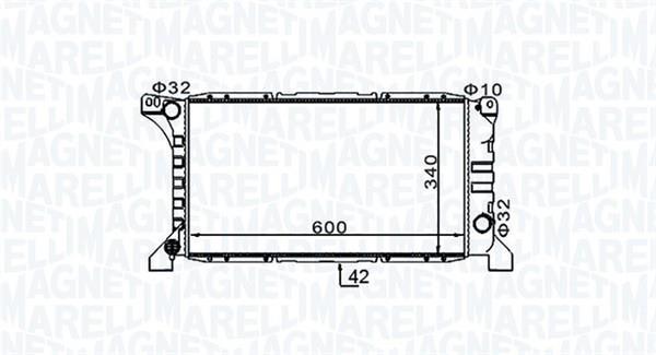 Radiador motor MAGNETI MARELLI ref. 350213154200