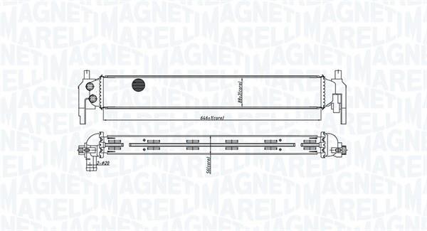 Radiador motor MAGNETI MARELLI ref. 350213166800