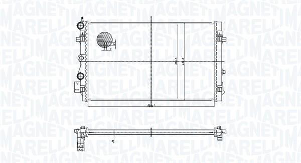 Radiador motor MAGNETI MARELLI ref. 350213167900