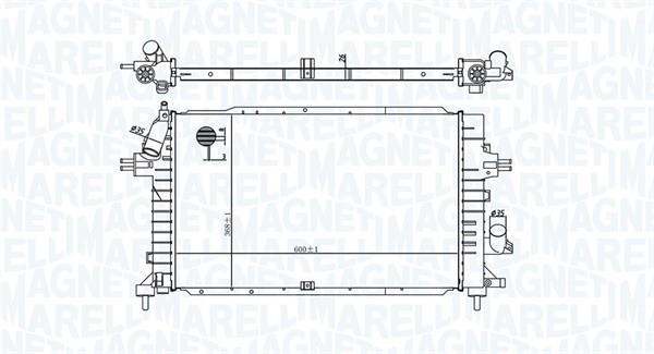 Radiateur moteur (Radiateur de refroidissement) MAGNETI MARELLI ref. 350213176100