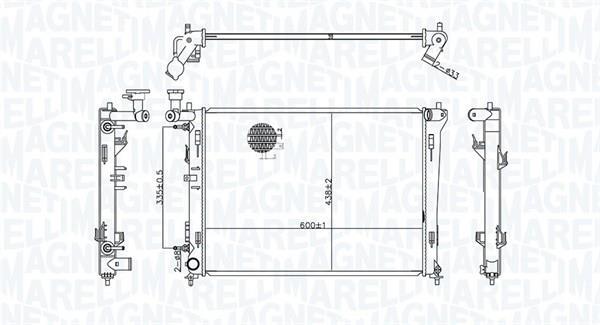 Radiador motor MAGNETI MARELLI ref. 350213176600