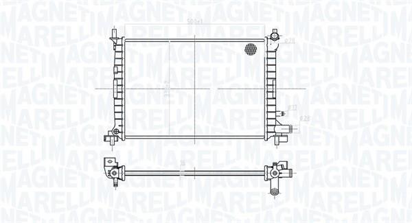 Radiateur moteur (Radiateur de refroidissement) MAGNETI MARELLI ref. 350213176900