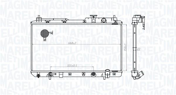 Radiador motor MAGNETI MARELLI ref. 350213178200